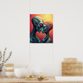Alien Lovers Sci-Fi Poster (Küche)