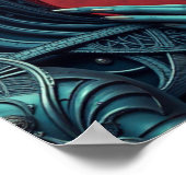 Alien Lovers Sci-Fi Poster (Ecke)