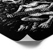 Alien Loves Christmas Poster (Ecke)