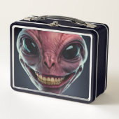 Alien Lunch Box. Metall Brotdose (Vorderseite)