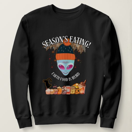 👽 Alien Lustiger Thanksgiving Sweatshirt (Design vorne)