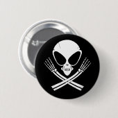 alien lustiges rodger button (Vorne & Hinten)