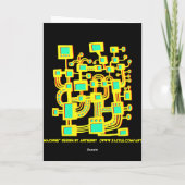 Alien Machine - Geburtstag Karte (Rückseite)