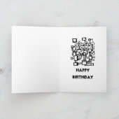 Alien Machine - Geburtstag Karte (Innenseite)