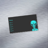 Alien Magnetische Visitenkarte (Beispiel)