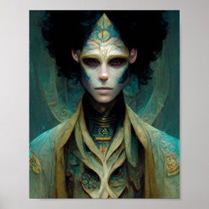 Alien Man SciFi Art Poster