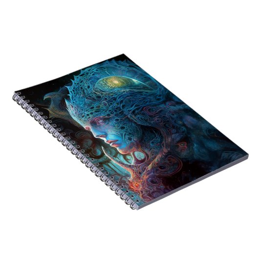 Alien Man Surreal Sci-Fi Art Notizblock (Rechte Seite)