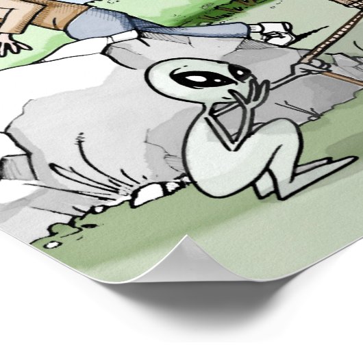 Alien Man Trap Poster (Ecke)