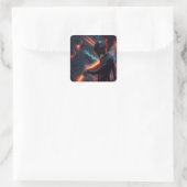Alien Manipulationsfeuerbeam Quadratischer Aufkleber (Tasche)