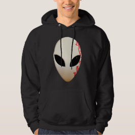 Alien Mask mit futuristischen Kennzeichnungen Hoodie