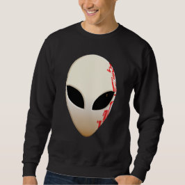 Alien Mask mit futuristischen Kennzeichnungen Sweatshirt