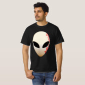 Alien Mask mit futuristischen Kennzeichnungen T-Shirt (Vorne ganz)