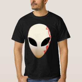 Alien Mask mit futuristischen Kennzeichnungen T-Shirt