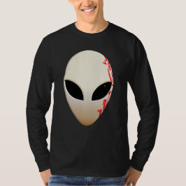 Alien Mask mit futuristischen Kennzeichnungen T-Shirt