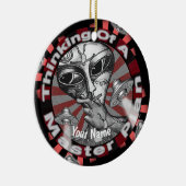 Alien Master Plan Schmuck Keramik Ornament (Rechts)