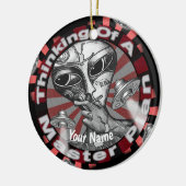 Alien Master Plan Schmuck Keramik Ornament (Links)
