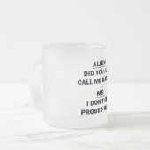Alien Mattglastasse (Vorderseite Links)