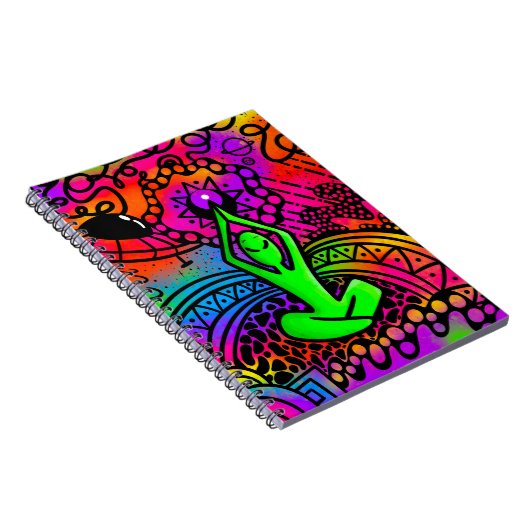 Alien Meditation Notizblock (Rechte Seite)