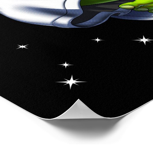 Alien Meditation Poster (Ecke)