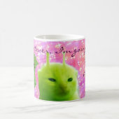 Alien Meme grüne Katze Tasse (Mittel)