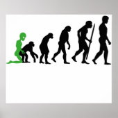 Alien Menschliche Evolution Poster (Vorne)