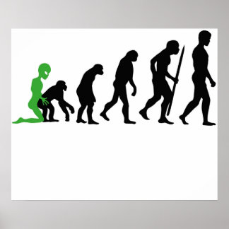Alien Menschliche Evolution Poster