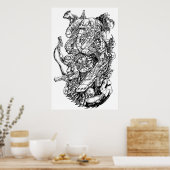 Alien Metal Tuk Art Poster (Küche)