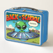 Alien Metall Brotdose (Vorderseite)