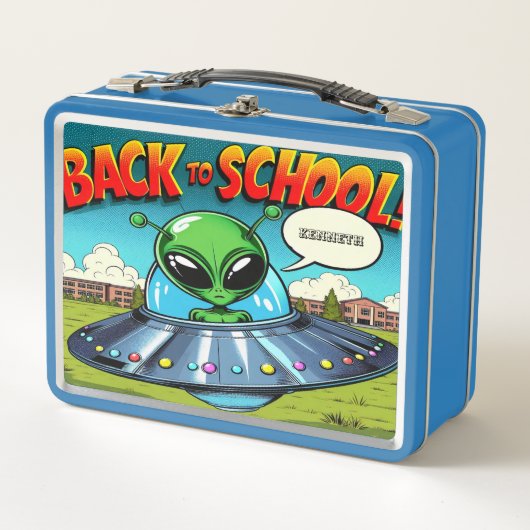 Alien Metall Brotdose (Vorderseite)