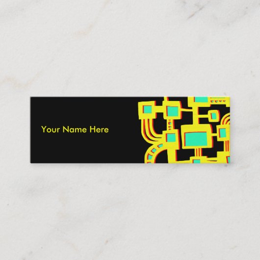 Alien Mini Visitenkarte (Vorderseite)