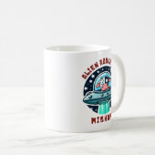 Alien Mishap Funny verwirrte Kuh Kaffeetasse (VorderseiteRechts)