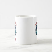 Alien Mishap Funny verwirrte Kuh Kaffeetasse (Mittel)