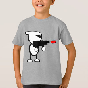 Alien mit Laser Blaster T-Shirt