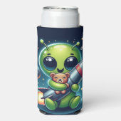 ALIEN MIT ROCKET SELTERS DOSENKÜHLER (Seltzer Rückseite)