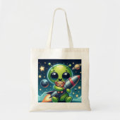 ALIEN MIT ROCKET TRAGETASCHE (Vorne)