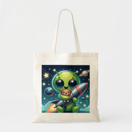 ALIEN MIT ROCKET TRAGETASCHE
