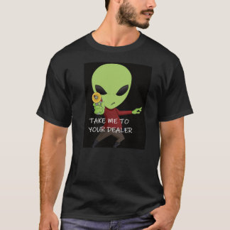 Alien mit Strahlenpistole T-Shirt