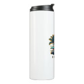 Alien mit UFO I BELIEVE Thermosbecher (Nach links gedreht)