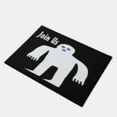 Alien, Monster, gemeinsam mit uns, personalisieren Fußmatte (Schrägansicht)