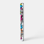 Alien Monster Graffiti Pattern iPhone 16 case Hülle (Linke Seite)