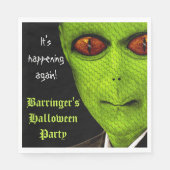 Alien Monster Halloween-Party Napkin Serviette (Vorderseite)