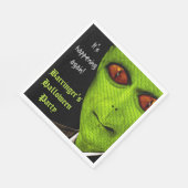 Alien Monster Halloween-Party Napkin Serviette (Ecke)