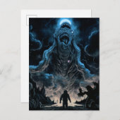 Alien Monster Kreatur Horror Art Postkarte (Vorne/Hinten)