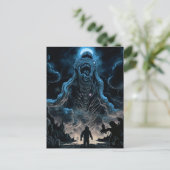 Alien Monster Kreatur Horror Art Postkarte (Stehend Vorderseite)