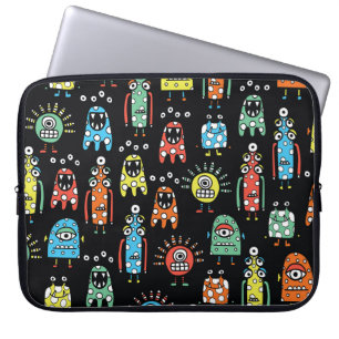 Alien Monster: Niedlich Nahtlos Vintag Laptopschutzhülle