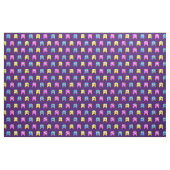Alien Monster Pixel rosa blau Stoff (Fat Quarter (45,7 x 55,9 cm))