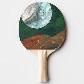 "Alien Moon #4" Ping Pong Paddle Tischtennis Schläger (Rückseite)