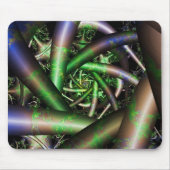 Alien | Multicolor Fraktal Art Mousepad (Vorne)