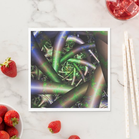 Alien | Multicolor Fraktal Art Serviette (Beispiel)