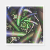 Alien | Multicolor Fraktal Art Serviette (Vorderseite)